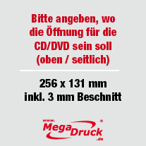 CD/DVD Stecktaschen fr 120 mm Durchmesser, 2 Seiten