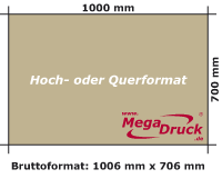 DIN B1, 100 g/qm Bilderdruck