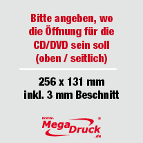 CD/DVD Stecktaschen für 120 mm Durchmesser, 2 Seiten CD/DVD Stecktaschen für 120 mm Durchmesser, 2 Seiten